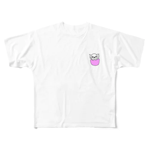 チワワ フルグラフィックTシャツ