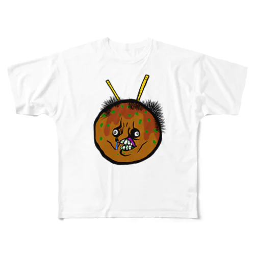 たこ焼きくん フルグラフィックTシャツ