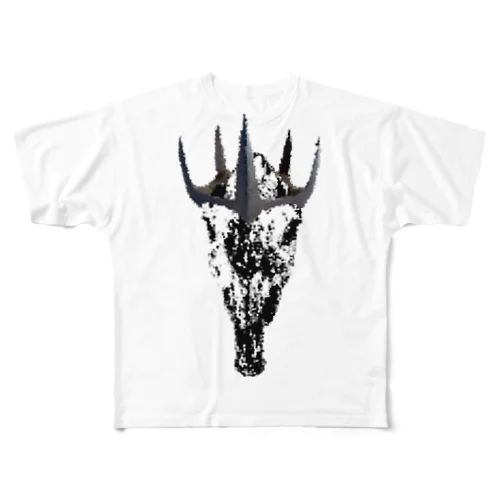 horse skull T-shirt All-Over Print T-Shirt
