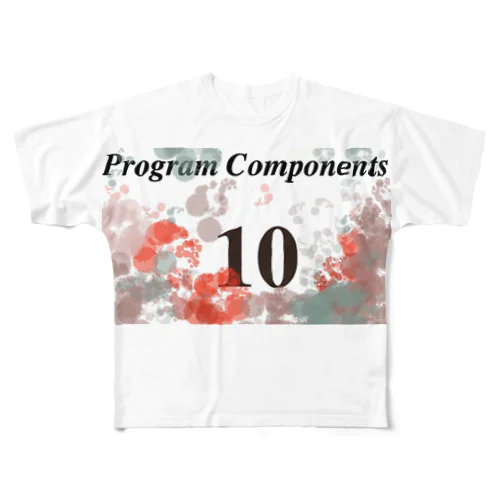 プログラムコンポーネンツ１０点満点 All-Over Print T-Shirt