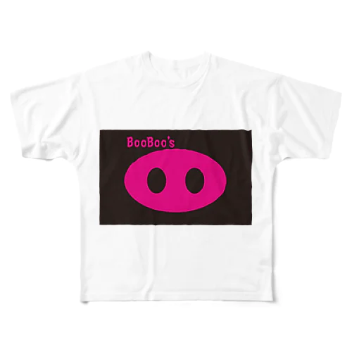 BooBoo's OO Pink フルグラフィックTシャツ