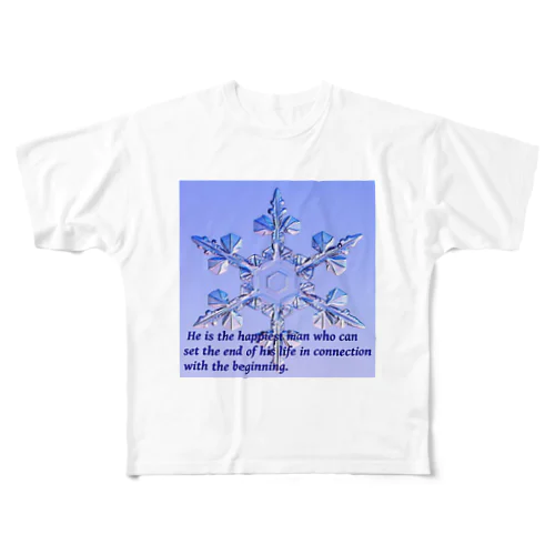 雪の華 フルグラフィックTシャツ