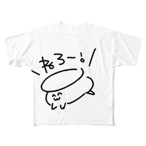 落書き フルグラフィックTシャツ