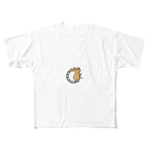 干支-亥-いのしし フルグラフィックTシャツ