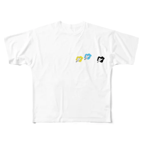 紙ヒコーキ All-Over Print T-Shirt