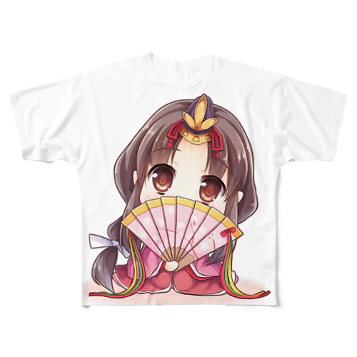 お雛様 フルグラフィックTシャツ