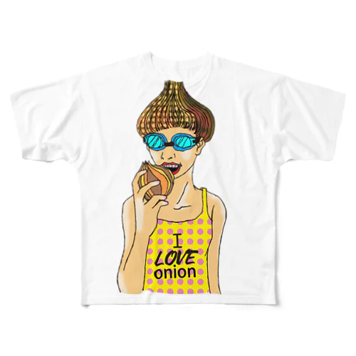 love onion フルグラフィックTシャツ