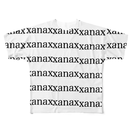 xanax フルグラフィックTシャツ