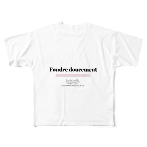 Fondre doucement フルグラフィックTシャツ
