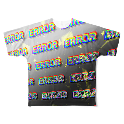ERROR フルグラフィックTシャツ