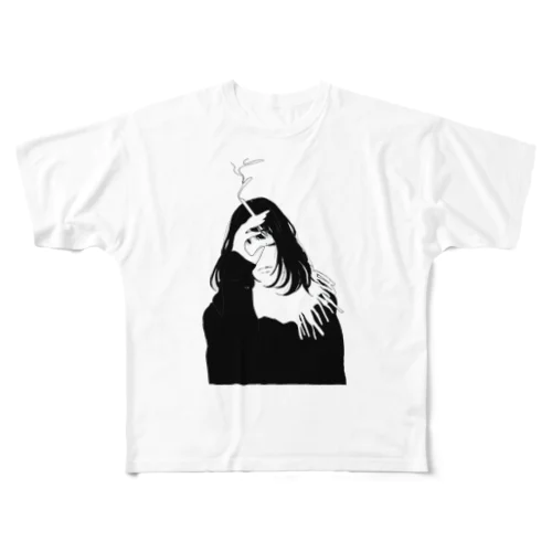 少女A All-Over Print T-Shirt