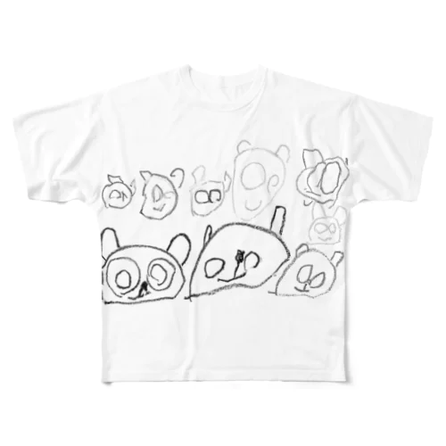 ぱんだず All-Over Print T-Shirt