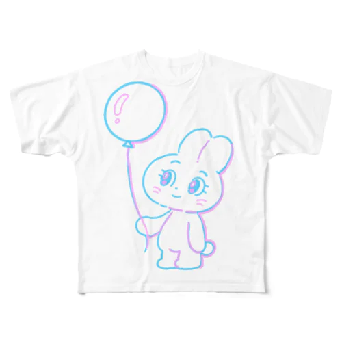 うさぎのめるちゃん All-Over Print T-Shirt