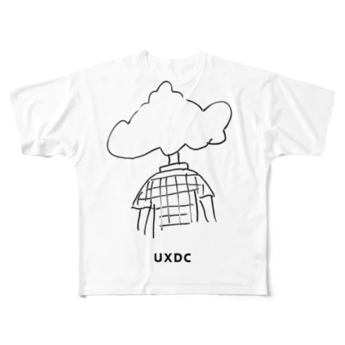 TKOK/UXDC フルグラフィックTシャツ