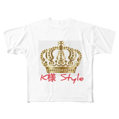 YouTube  k様Styleオリジナルグッズ フルグラフィックTシャツ