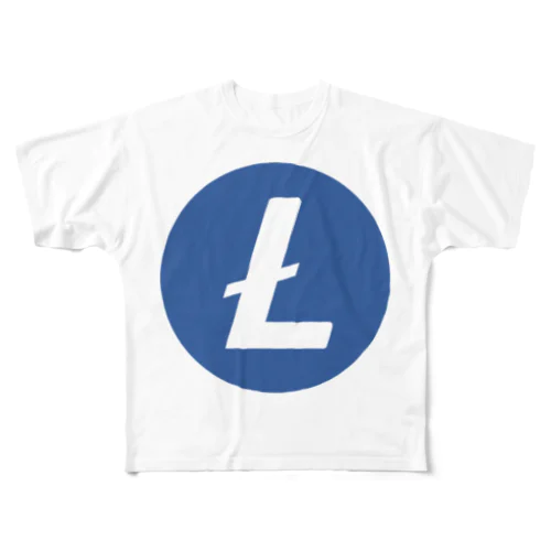 Litecoin ライトコイン All-Over Print T-Shirt