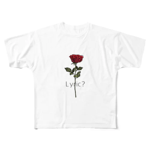 Rose フルグラフィックTシャツ