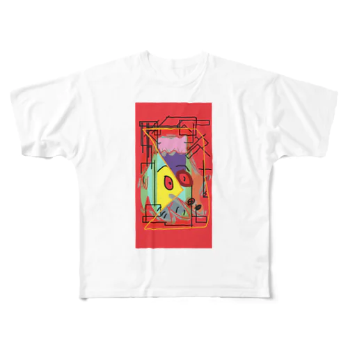 富士鳥 All-Over Print T-Shirt