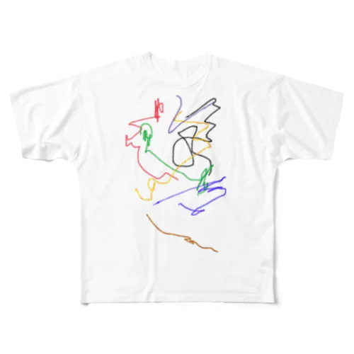 drawing All-Over Print T-Shirt