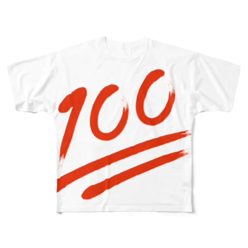 100点 All-Over Print T-Shirt