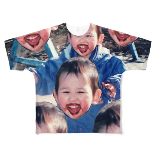 チョコまみれの子どもたち All-Over Print T-Shirt