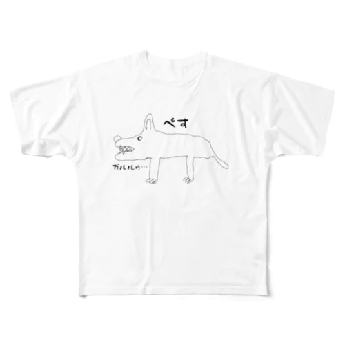 ぺす フルグラフィックTシャツ