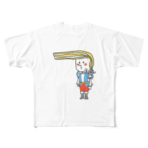 ミルクレープ王子 フルグラフィックTシャツ