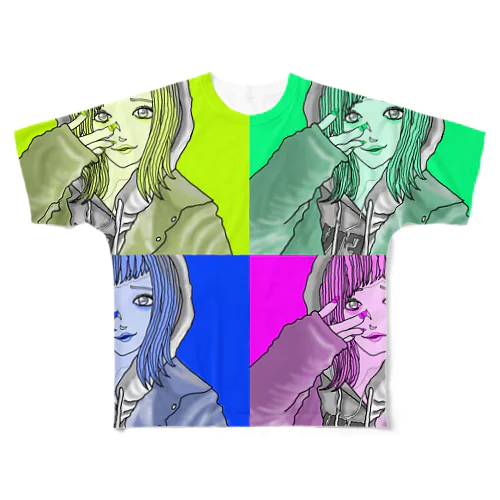 世界観を持つ女の子 All-Over Print T-Shirt