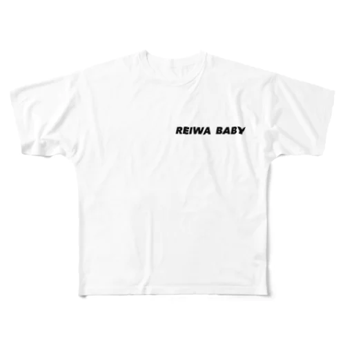 REIWA BABY  令和  赤ちゃん  ベビー フルグラフィックTシャツ