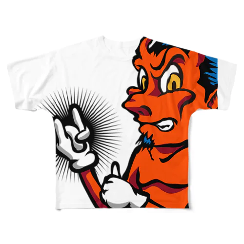 RED DEVIL UNCLE All-Over Print T-Shirt