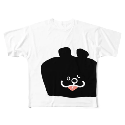 くまのような犬 All-Over Print T-Shirt