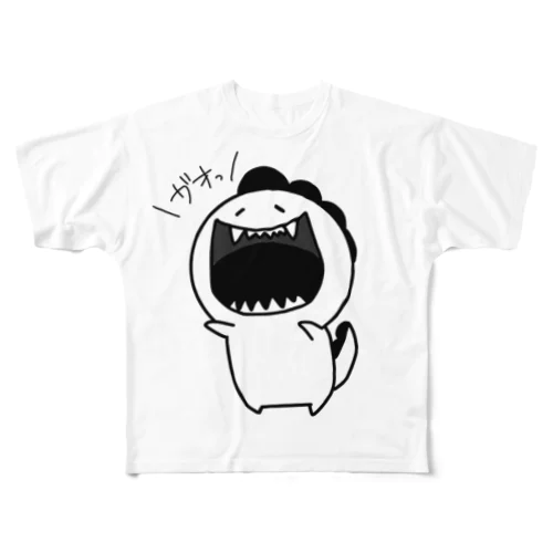 がお君(白黒var) All-Over Print T-Shirt