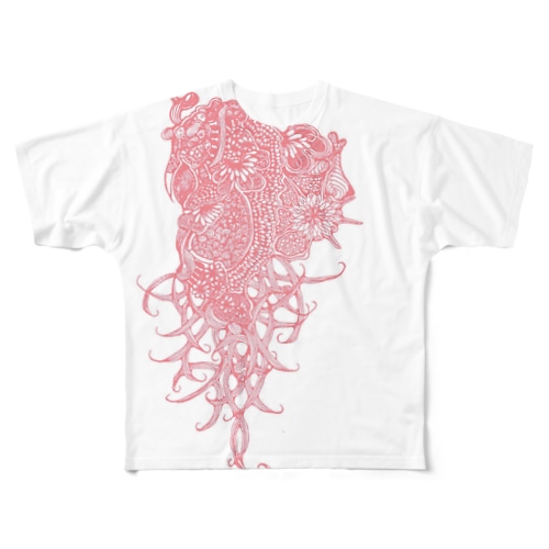 羊(ピンク) All-Over Print T-Shirt