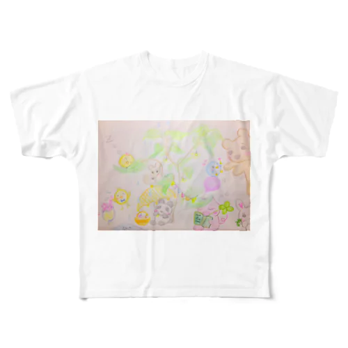 Inochi no ki (kyu-kyunzシリーズ) フルグラフィックTシャツ