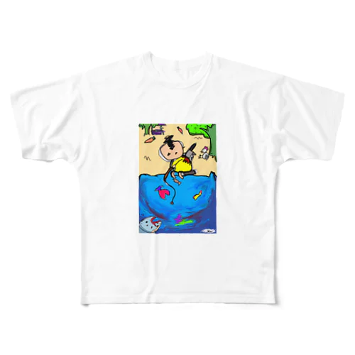 shark dreeeeam フルグラフィックTシャツ