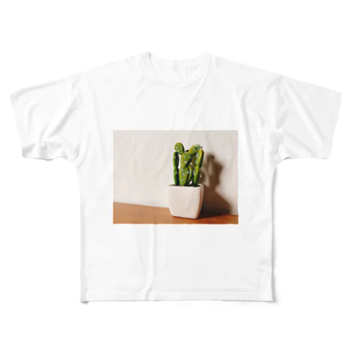 サボテン All-Over Print T-Shirt