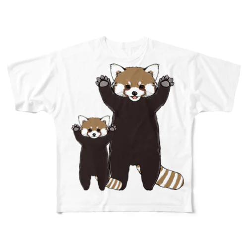 レッサーパンダ息子も参戦 フルグラフィックTシャツ