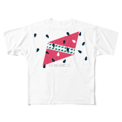 MEISANCHI LINE All-Over Print T-Shirt