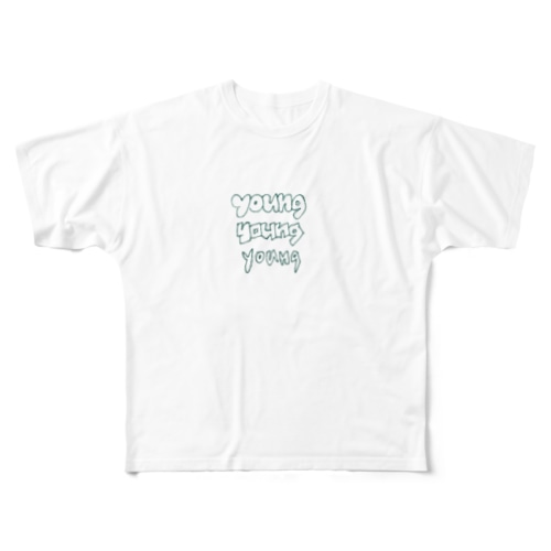 若気の至り(緑) All-Over Print T-Shirt