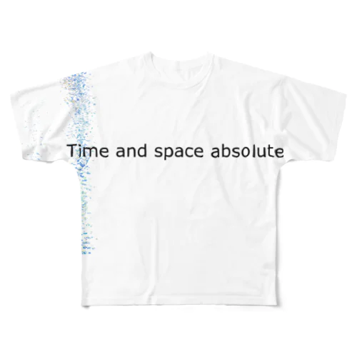 Time and space absolute フルグラフィックTシャツ