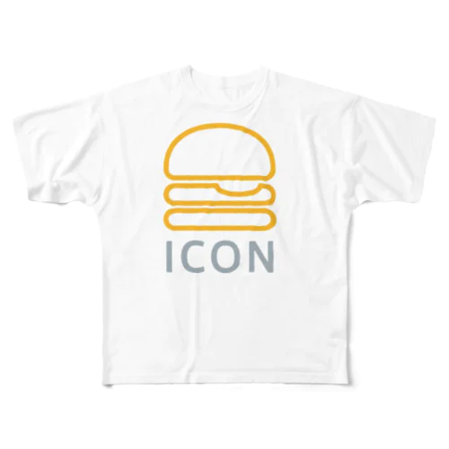 ICONロゴ フルグラフィックTシャツ