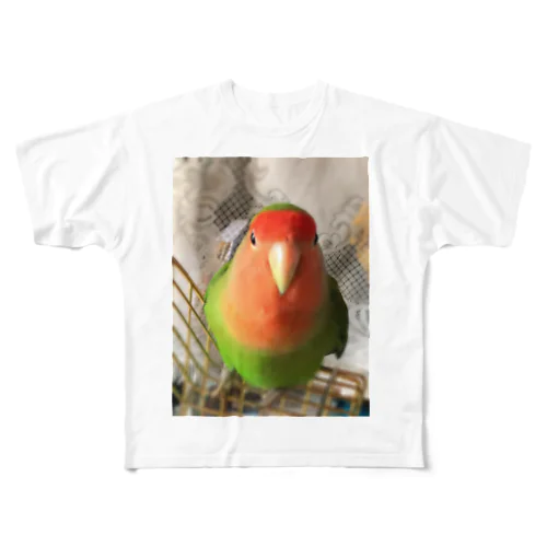 インコ界の用心棒、ジェイド之介 All-Over Print T-Shirt