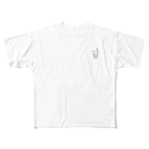 matcha  latte フルグラフィックTシャツ