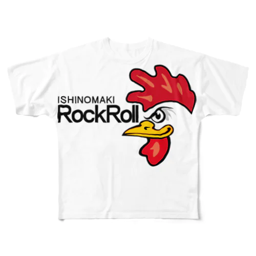 RockRoll-Ishinomaki-Chicken.ver All-Over Print T-Shirt