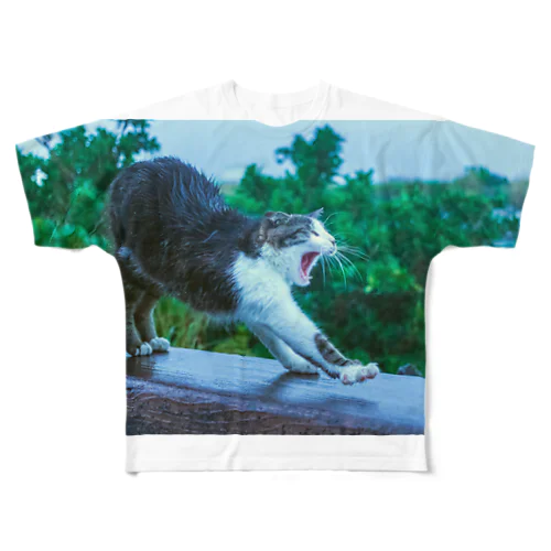 Cat All-Over Print T-Shirt