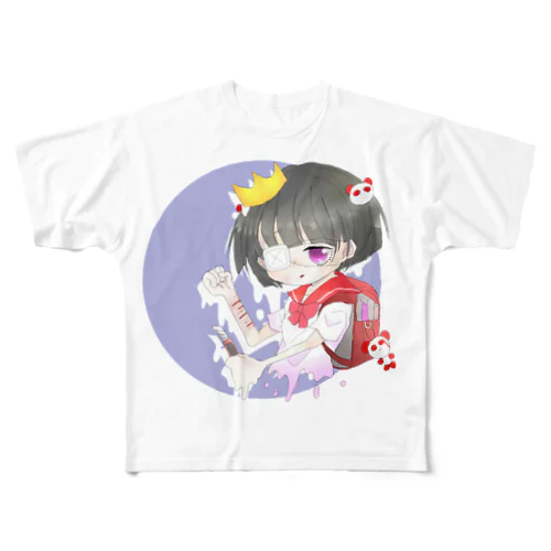 病みちゃん フルグラフィックTシャツ