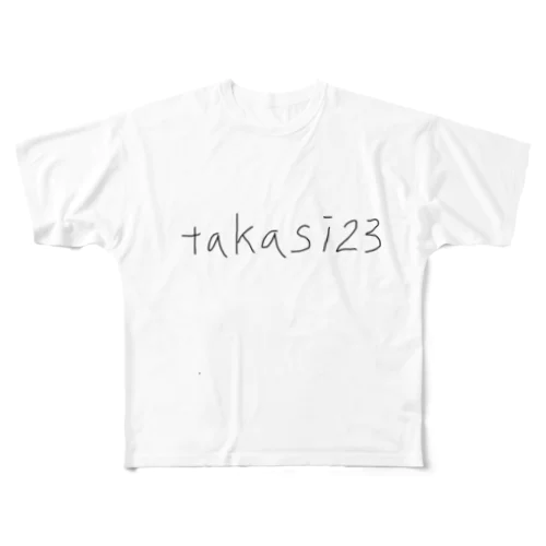 takasi23 フルグラフィックTシャツ