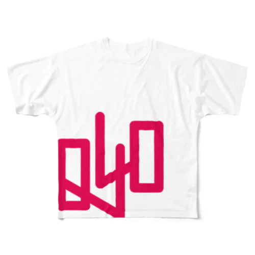 Quit Before 40 - Pink/White All-Over Print T-Shirt