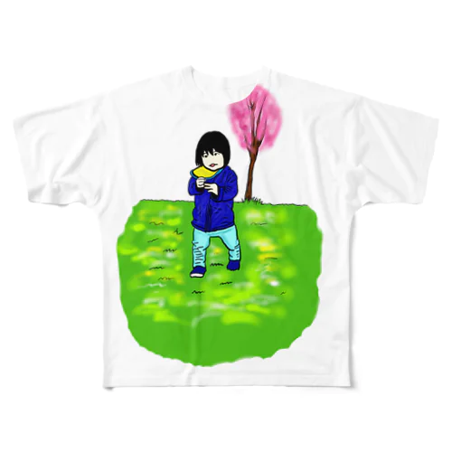 春の散歩 All-Over Print T-Shirt