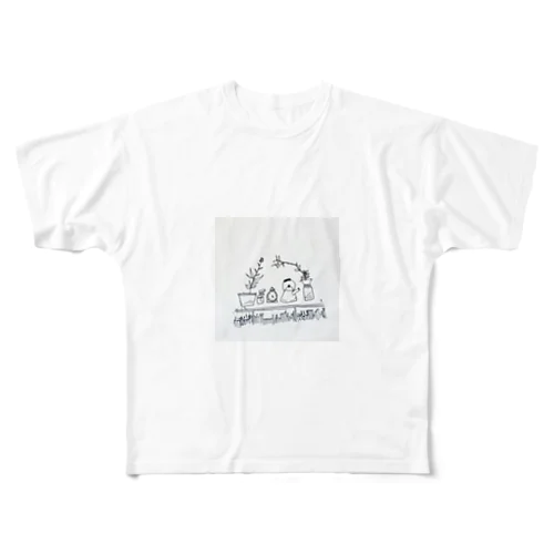 まぐ フルグラフィックTシャツ